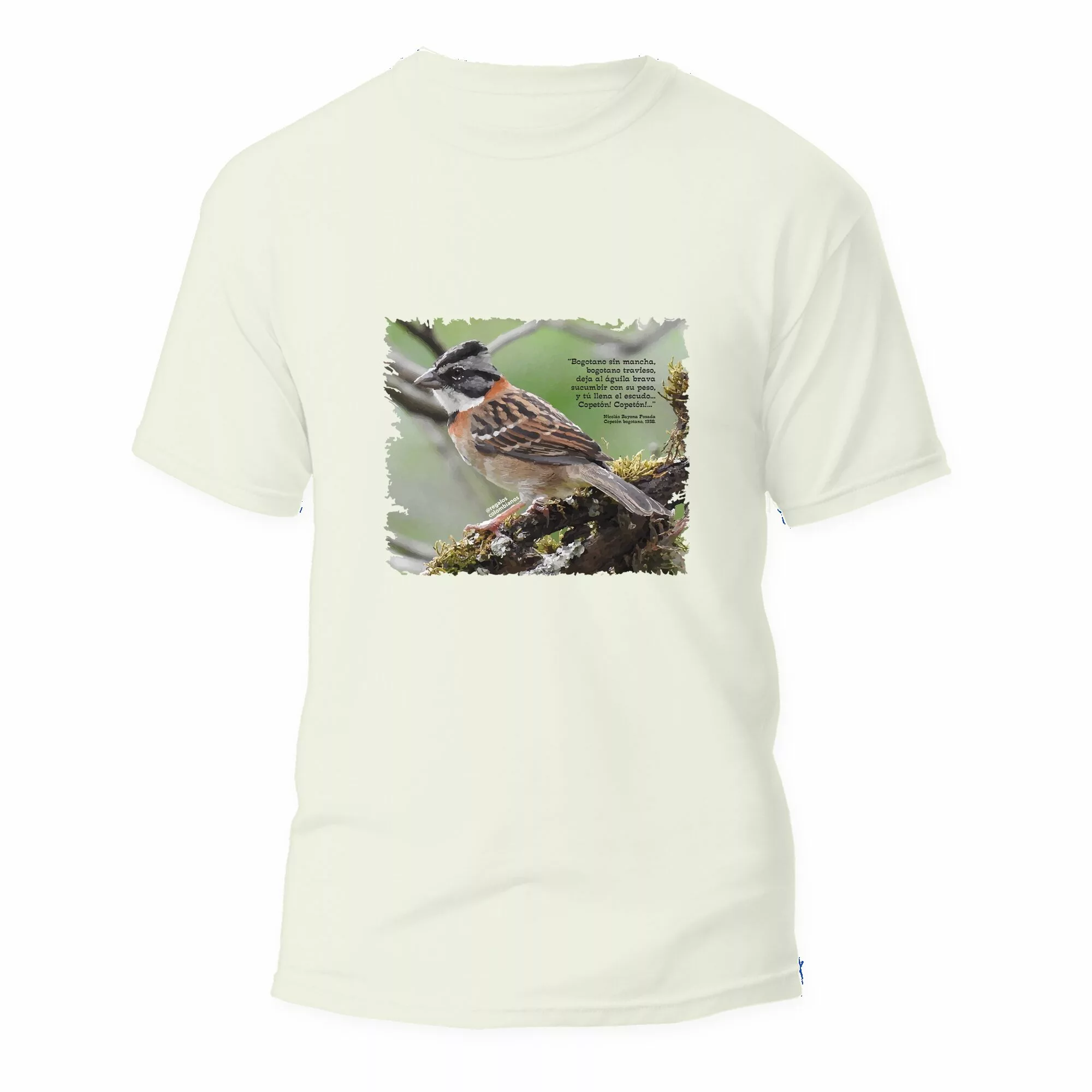 Camiseta aves colombianas “El Copetón” | Regalos Colombianos