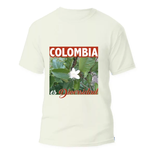 RegalosColombianos.com - Camiseta Colombia es Diversidad - Flor del café