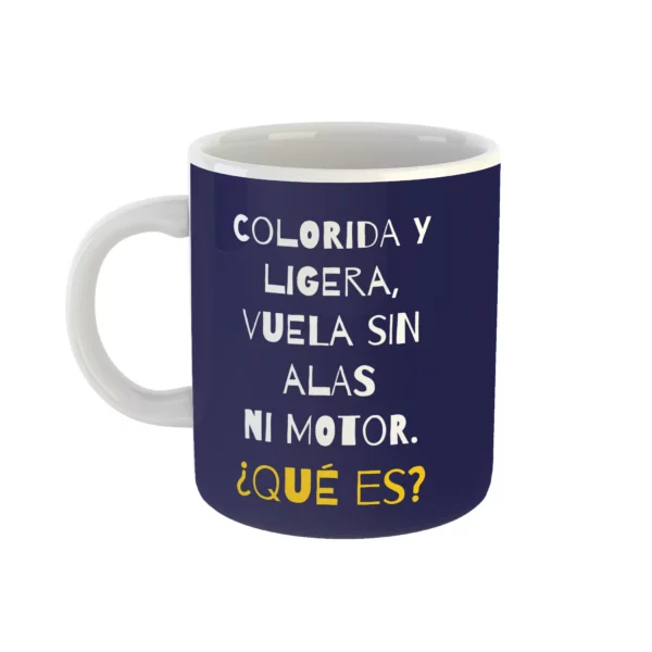 RegalosColombianos.com - Mug Adivinanzas - Mariposa