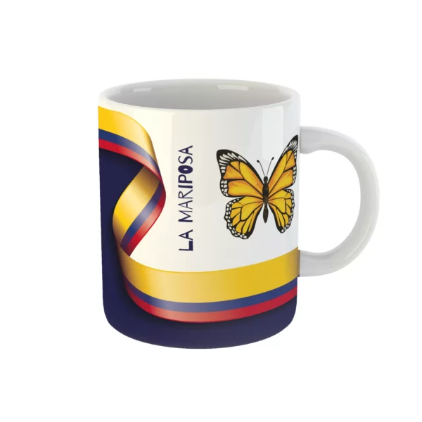 RegalosColombianos.com - Mug Adivinanzas - Mariposa