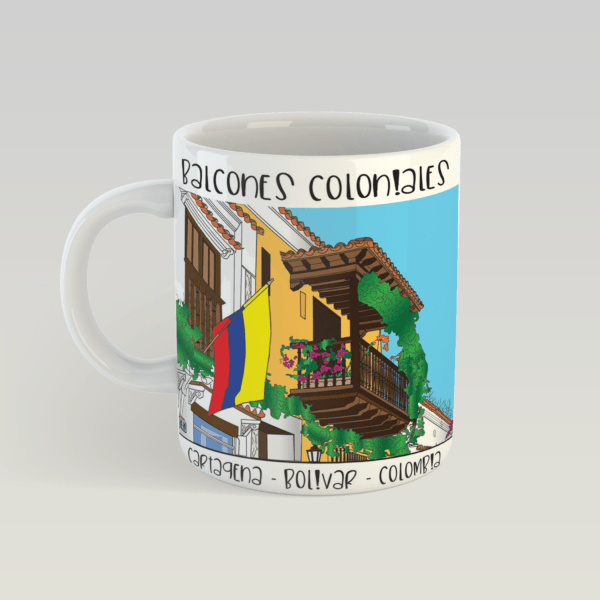 Regalos Colombianos - Mugs Balcones Coloniales