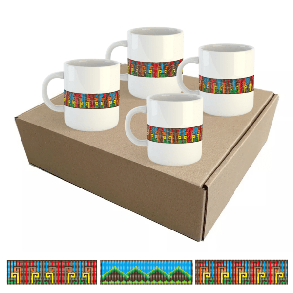 Regalos Colombianos - Kit de Mugs Embera Chami