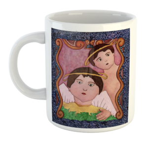 Mug Ángeles de Ternura – Taza Ilustrada para Regalar