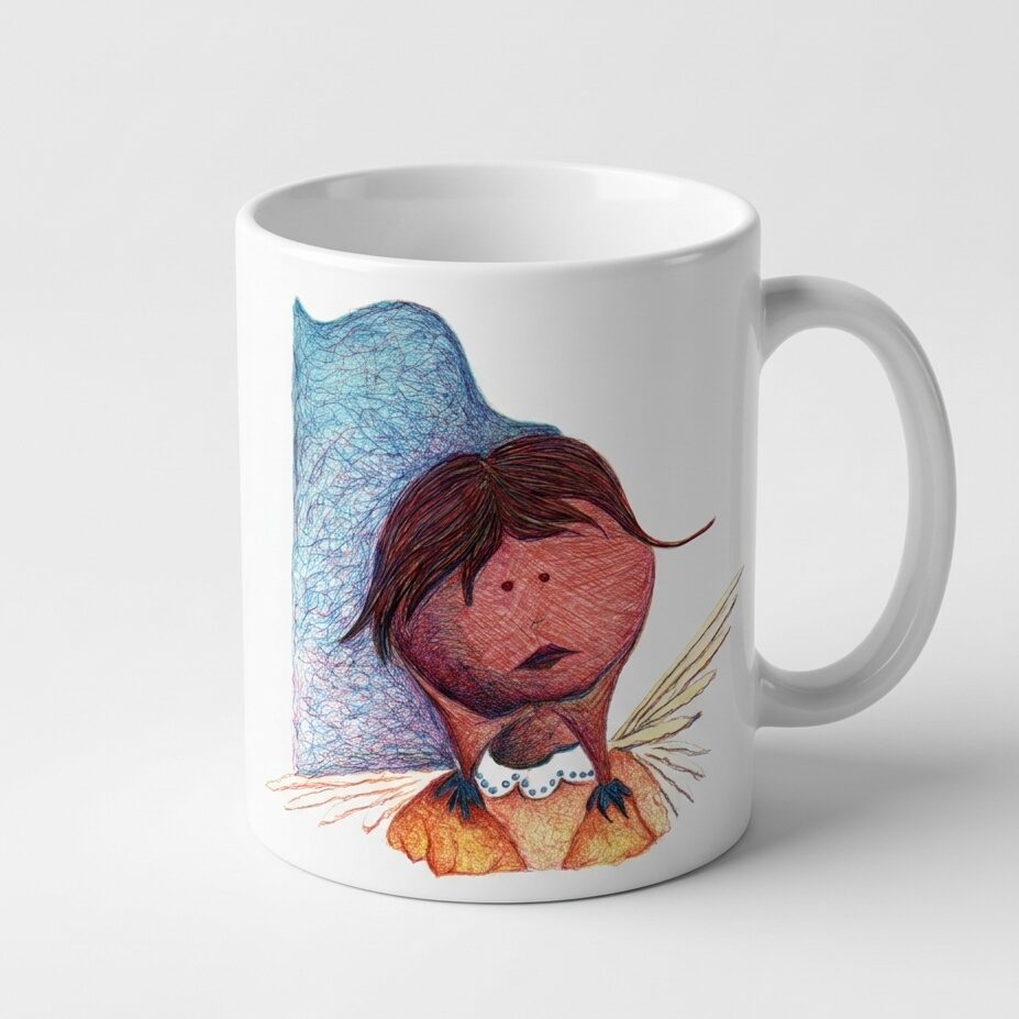 Mug Angelito Pensativo - Una pausa para soñar - Image 8
