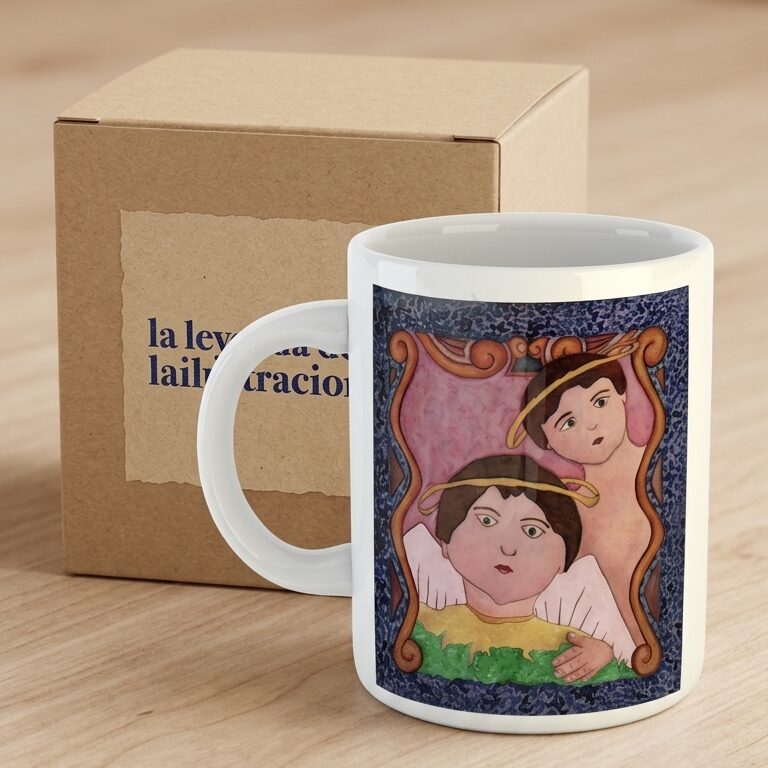 Mug Ángeles de Ternura – Taza Ilustrada para Regalar - Image 7