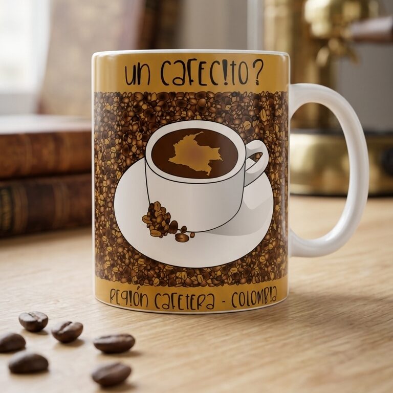 Mug Un Cafecito – Café Colombiano | Diseño Original